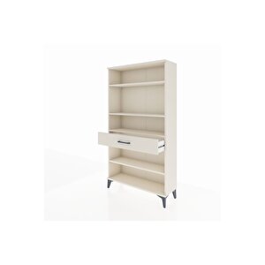 Arges Dolap 4 Raflı Tek Çekmeceli 88x30x163 Aytaşı-aytaşı