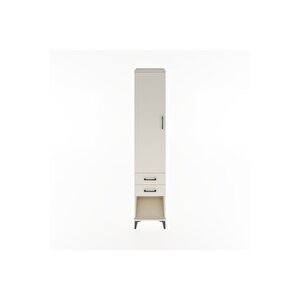 Hyperion Dolap 4 Raflı 2 Çekmeceli Tek Kapaklı 44x44x221 Aytaşı-aytaşı