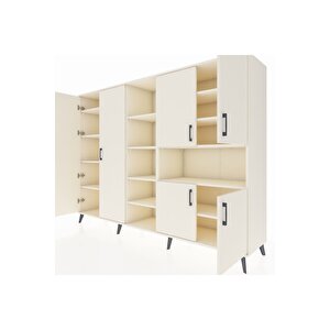 Hyperion Dolap 13 Raflı 6 Kapaklı 220x44x163 Aytaşı-aytaşı