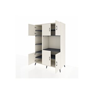 Kronos Dolap 9 Raflı 6 Kapaklı 132x59x195 Aytaşı-aytaşı/antrasit