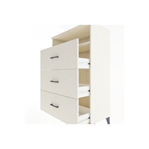 Hyperion Dolap Tek Raflı 3 Çekmeceli 88x44x134 Aytaşı-aytaşı