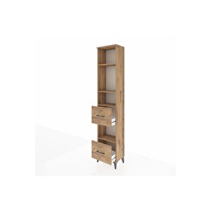 Arges Dolap 4 Raflı 2 Çekmeceli 44x30x221 Çam-çam