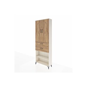 Arges Dolap 4 Raflı 2 Çekmeceli 2 Kapaklı 88x30x243 Aytaşı-çam