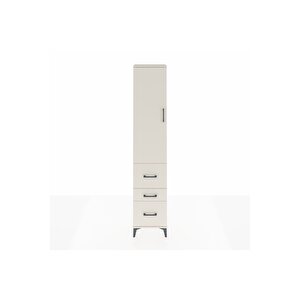 Arges Dolap 3 Raflı 3 Çekmeceli Tek Kapaklı 44x30x221 Aytaşı-aytaşı