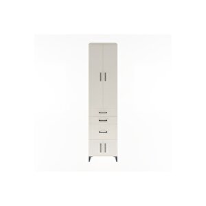 Hyperion Dolap 4 Raflı 3 Çekmeceli 4 Kapaklı 60x44x243 Aytaşı-aytaşı