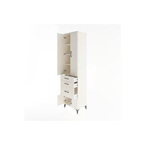 Hyperion Dolap 4 Raflı 3 Çekmeceli 4 Kapaklı 60x44x243 Aytaşı-aytaşı