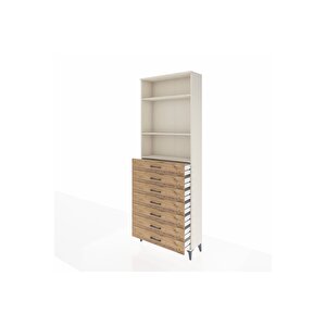 Arges Dolap 3 Raflı 7 Çekmeceli 88x30x243 Aytaşı-çam