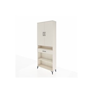 Arges Dolap 5 Raflı Tek Çekmeceli 2 Kapaklı 88x30x221 Aytaşı-aytaşı