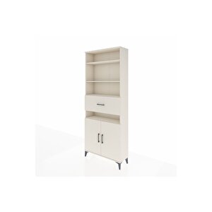 Arges Dolap 5 Raflı Tek Çekmeceli 2 Kapaklı 88x30x221 Aytaşı-aytaşı