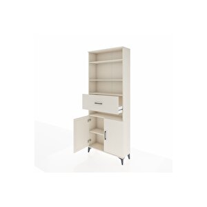 Arges Dolap 5 Raflı Tek Çekmeceli 2 Kapaklı 88x30x221 Aytaşı-aytaşı