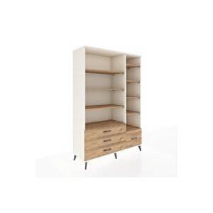 Hyperion Gardrop 9 Raflı 4 Çekmeceli  132x44x195 Aytaşı-çam