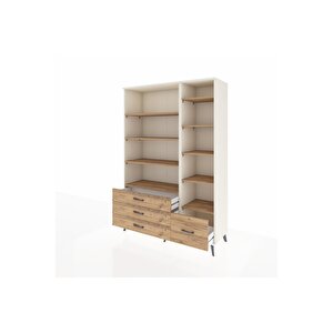 Hyperion Gardrop 9 Raflı 4 Çekmeceli  132x44x195 Aytaşı-çam