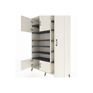 Hyperion Dolap 11 Raflı 5 Kapaklı 132x44x195 Aytaşı-aytaşı/antrasit