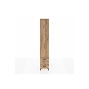 Hyperion Dolap 5 Raflı 3 Çekmeceli Tek Kapaklı 44x44x243 Çam-çam