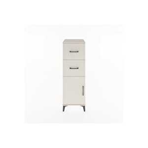 Hyperion Dolap Tek Raflı 2 Çekmeceli Tek Kapaklı 44x44x134 Aytaşı-aytaşı