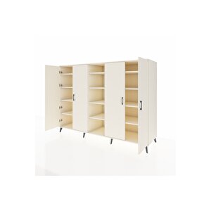 Kronos Dolap 12 Raflı 4 Kapaklı 220x59x163 Aytaşı-aytaşı