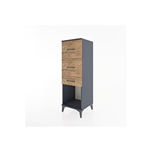 Hyperion Dolap 3 Çekmeceli 44x44x134 Antrasit-çam