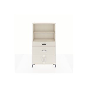 Arges Dolap 2 Raflı 2 Çekmeceli 2 Kapaklı 88x30x163 Aytaşı-aytaşı