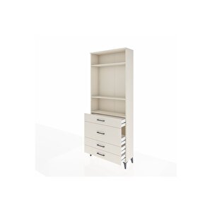 Arges Dolap 3 Raflı 4 Çekmeceli 88x30x221 Aytaşı-aytaşı