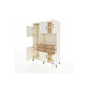 Hyperion Dolap 8 Raflı 2 Çekmeceli 6 Kapaklı 132x44x195 Aytaşı-aytaşı/çam