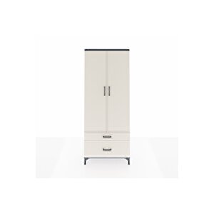 Arges Dolap 4 Raflı 2 Çekmeceli 2 Kapaklı 88x30x221 Antrasit-aytaşı