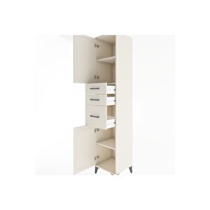 Hyperion Dolap 3 Raflı 3 Çekmeceli 2 Kapaklı 44x44x221 Aytaşı-aytaşı
