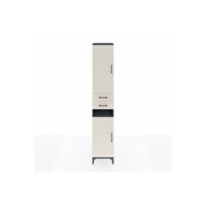 Hyperion Dolap 5 Raflı 2 Çekmeceli 2 Kapaklı 44x44x243 Antrasit-aytaşı