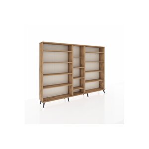 Arges Dolap 11 Raflı  220x30x163 Çam-çam