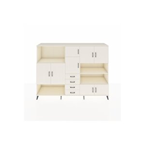 Hyperion Dolap 9 Raflı 4 Çekmeceli 8 Kapaklı 220x44x163 Aytaşı-aytaşı