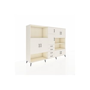 Hyperion Dolap 9 Raflı 4 Çekmeceli 8 Kapaklı 220x44x163 Aytaşı-aytaşı