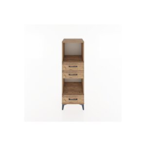 Hyperion Dolap 2 Raflı 3 Çekmeceli 44x44x134 Çam-çam