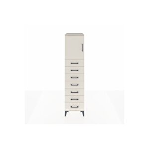Kronos Dolap Tek Raflı 7 Çekmeceli Tek Kapaklı 44x59x182 Aytaşı-aytaşı