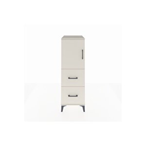 Kronos Dolap Tek Raflı 2 Çekmeceli Tek Kapaklı 44x59x134 Aytaşı-aytaşı