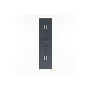 Arges Dolap 5 Raflı 3 Çekmeceli 4 Kapaklı 60x30x243 Aytaşı-antrasit