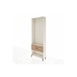 Arges Dolap Tek Raflı Tek Çekmeceli Tek Askılı 88x30x243 Aytaşı-çam