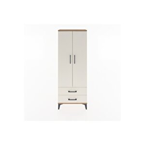 Arges Dolap Tek Raflı 2 Çekmeceli Tek Askılı 60x30x163 Çam-aytaşı