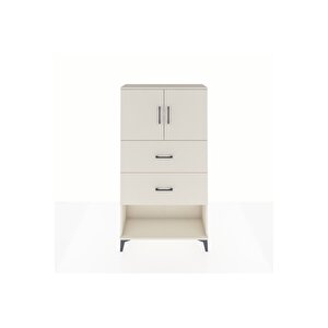 Arges Dolap 2 Raflı 2 Çekmeceli 2 Kapaklı 88x30x163 Aytaşı-aytaşı