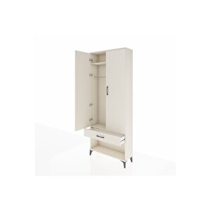Arges Dolap 2 Raflı Tek Çekmeceli Tek Askılı 88x30x221 Aytaşı-aytaşı