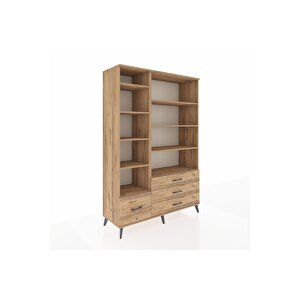 Hyperion Gardrop 9 Raflı 4 Çekmeceli  132x44x195 Çam-çam