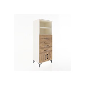 Hyperion Dolap 2 Raflı 3 Çekmeceli 2 Kapaklı 60x44x163 Aytaşı-çam