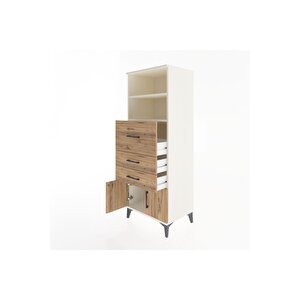 Hyperion Dolap 2 Raflı 3 Çekmeceli 2 Kapaklı 60x44x163 Aytaşı-çam