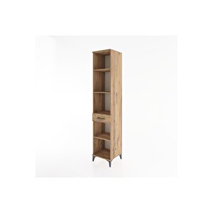 Hyperion Dolap 4 Raflı Tek Çekmeceli 44x44x221 Çam-çam