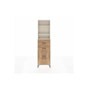 Arges Dolap 4 Raflı 2 Çekmeceli 2 Kapaklı 60x30x221 Aytaşı-çam