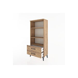 Hyperion Dolap 3 Raflı 2 Çekmeceli 60x44x134 Çam-çam