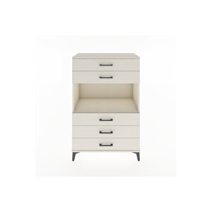 Hyperion Dolap Tek Raflı 5 Çekmeceli 88x44x134 Aytaşı-aytaşı
