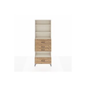 Arges Dolap 4 Raflı 4 Çekmeceli 88x30x243 Aytaşı-çam