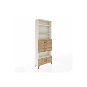 Arges Dolap 4 Raflı 4 Çekmeceli 88x30x243 Aytaşı-çam