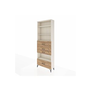 Arges Dolap 4 Raflı 4 Çekmeceli 88x30x243 Aytaşı-çam