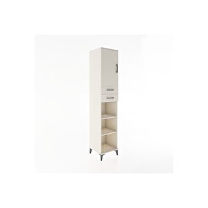 Hyperion Dolap 4 Raflı 2 Çekmeceli Tek Kapaklı 44x44x221 Aytaşı-aytaşı