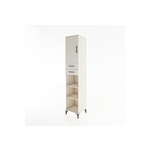 Hyperion Dolap 4 Raflı 2 Çekmeceli Tek Kapaklı 44x44x221 Aytaşı-aytaşı